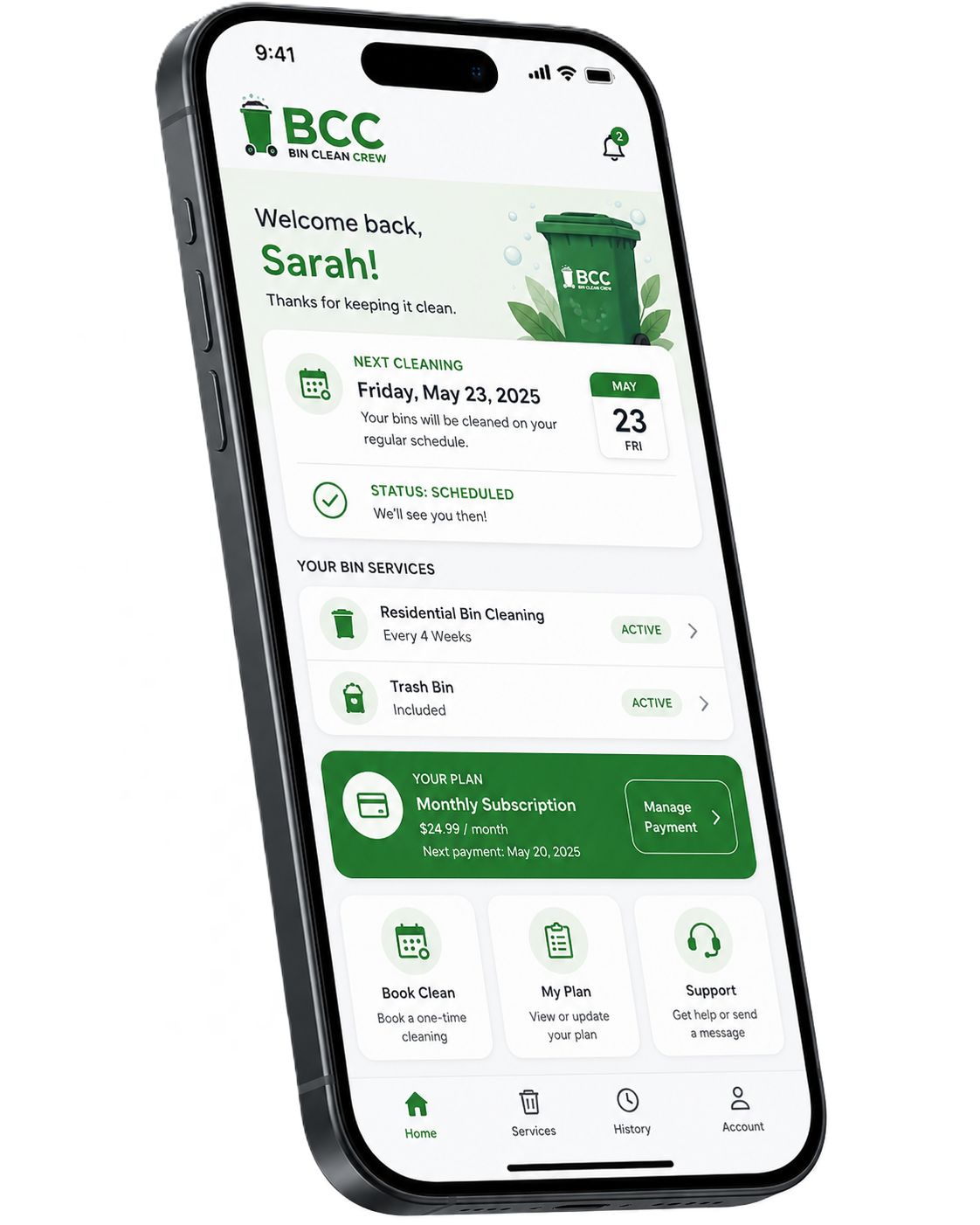 BCC Customer App preview